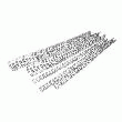 DECURIO  - 100 PEIGNES METAL BLANC 34 BOUCLES