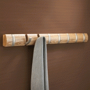 PATÈRES DESIGN EN BOIS NATUREL FLIP GRAND MODÈLE UMBRA 