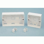 ADAPTATEUR BOÎTIER PVC BLANC, GOULOTTE