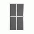 ARMOIRE À RIDEAUX EASY OFFICE 2M - CORPS BLANC, RIDEAUX ANTHRACITES