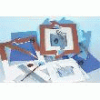 CARTON PLUME BLANC 3MM FORMAT A3 POCHETTE DE 28 FEUILLES