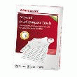 100 ETIQUETTES MULTIFONCTION RECYCLÉES - OFFICE DEPOT - COINS CARRÉS 210 X 297 MM