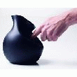 VASE CAOUTCHOUC NOIR