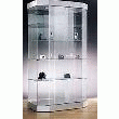 VITRINE VERRE PRESTIGE HEXAGONALE SOCLE NOIR VITRINE VERRE PRESTIGE HEXAGONALE SOCLE NOIR