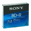 SONY PACK DE 5 BLU-RAY ENREGISTRABLES BD-R - 25 GO - 6X (5BNR25B)