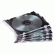 PACK DE 25 BOÎTIERS CD SLIMLINE PLASTIQUE TRANSPARENT.