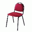 CHAISE DE RÉUNION ATLANTA EN TISSU BORDEAUX