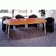 TABLE ELLIPSE 210 CM HÊTRE PIÈTEMENT ALU CONGRESS