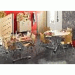 LE FAUTEUIL CCE MALIBU FIXE 4 PIEDS COQUE BOIS