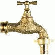 ROBINET À TÊTE POTENCE RACCORD AU NEZ 15X21, ARRIVÉE 15X21 POUR TUYAU DE 12.