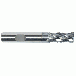 FRAISE 4-6 DENTS, ÉBAUCHE PROFIL HR, SÉRIE COURTE, QUEUE CYLINDRIQUE, COUPE AU CENTRE, HÉLICE À 36°, HSS-PM REVÊTU TIALN
