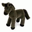 PELUCHE CHEVAL DEBOUT COULEUR TAUPE  35CM