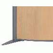 PIED DE STABILITÉ POUR CLOISON KP CLEN, COLORIS ARGENT