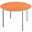 TABLE CAFÉTÉRIA RONDE ORANGE BRAZIL