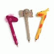 ÉN GRY OG SIF 3 CRAYONS ANIMAUX RIGOLOS FOURNITURES