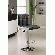 TABOURET - LOT 2 TABOURETS DE BAR JOKER NOIRS & BLANCS