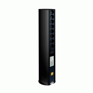 POTELET DE DISTRIBUTION NOIR DOUBLE 16 PRISES PARASURTENSEUR ET UN INTERRUPTEUR