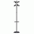 UNILUX PORTEMANTEAU ACCUEIL 8 PATÈRES MONOBLOCS ET PORTE-PARAPLUIE GRIS H175 CM