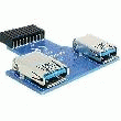 CONNECTEUR POUR PRISES À 2 BROCHES USB 3.0 DELOCK 41864