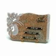 PLAQUE FUNÉRAIRE : JET D'EAU A41JMUL3