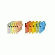 CHEMISES À POCHE FAST VIP - DOS 3 CM - CARTE 250 G - JAUNE VIF - BOÎTE DE 50