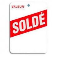 ETIQUETTES TEXTILES PERFORÉES IMPRIMÉES SOLDÉ