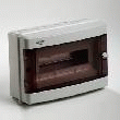 COFFRET ÉTANCHE DE DISTRIBUTION IP55 1X12 MODULES RAIL DIN PORTE TRANSPARENTE 205X295
