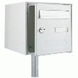 BOITE AUX LETTRES EN ACIER BEIGE DOUBLE FACE
