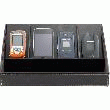 STATION DE CHARGE EN SIMILI-CUIR 4 COMPARTIMENTS