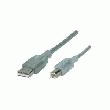 CÂBLE USB 2.0 A MÂLE VERS USB 2.0 B MÂLE TRANSPARENT 5 M