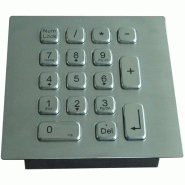 PAVE NUMERIQUE INOX ANTI-VANDALE DE 17 TOUCHES A118KP