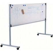 LA PISTE GRAPHIQUE ULMANN SCOLAIRE ET MATERNELLE MOBILE DOUBLE FACE, ÉMAILLÉ VERT/BLANC, H/L : 1 X 2 M