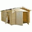 GARAGE EN BOIS CAPE LARGE 20,60M² - 44MM GARAGE BOIS