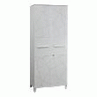 MEUBLE DE RANGEMENT HAUT - GAUTIER OFFICE - GAMME SUNDAY - PORTES BLANC GRAPHIQUE & TOP GRIS