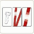 CORDON BADGE UNI : PLAT 10MM CLIP PLASTIQUE SÉCURITAIRE