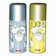 BOMBE DE PEINTURE AÉROSOL ARGENT 150 ML POUR LES DÉCORATIONS DE NOËL