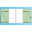 VOLETS BATTANT PVC 24MM - PANNEAUX PLEINS