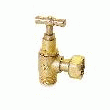 ROBINET DE CHASSE EQUERRE A PRESSE ETOUPE/ 12X17(3/8 )/LAITON CHROMÉ