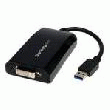 STARTECH.COM USB TO DVI ADAPTER - EXTERNAL USB VIDEO GRAPHICS CARD ADAPTATEUR VIDÉO EXTERNE - DISPLAYLINK DL-195 - 16 MO - NOIR