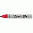 MARQUEUR PERMANENT SHARPIE - POINTE OGIVE MOYENNE - CORPS MÉTAL - ROUGE