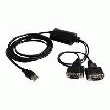 STARTECH.COM 2 PORT FTDI USB TO SERIAL RS232 ADAPTER CABLE WITH COM RETENTION - ADAPTATEUR SÉRIE - USB - RS-232 - 2 PORTS - NOIR