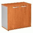 ARMOIRE BASSE OSAKA MERISIER ALUMINIUM H 74 X L 80 CM -