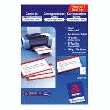 CARTE DE CORRESPONDANCE AVERY QUICK AND CLEAN 82 X 128 MM - 260GR - BLANCHE - POCHETTE DE 100