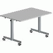TABLE ABATTANTE RECTANGLE GRIS/ANTHRACITE 160X80CM.