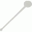 AGITATEURS 17,5CM EN PLASTIQUE BLANC X100 - AZ BOUTIQUE