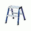MARCHE-PIED PLIABLE À ROULETTES ALU BLEU KRAUSE ROLLY