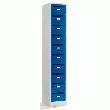 ARMOIRE DE DISTRIBUTION DU COURRIER - 10 COMPARTIMENTS VERROUILLABLES BLEU GENTIANE
