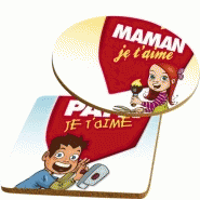 CADEAU PUBLICITAIRE : SOUS VERRE EN LIEGE CARRE