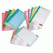 ÉTIQUETTES POUR DOSSIERS SUSPENDUS - NUMÉRO 8 (COURTE) POUR ARMOIRE - COLORIS ASSORTIS- SACHET DE 10 PLANCHES DE 25 ETIQUETTES