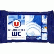 U LINGETTES NETTOYANTES WC JETABLES X 32